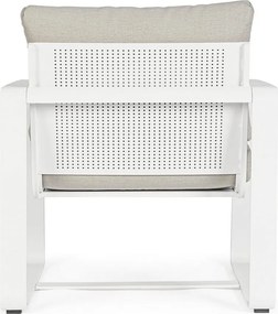 Fehér fém kerti fotel Merrigan – Bizzotto