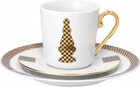 Kávés szett 1 fő részére 3 el. Jenny Gambit királynő Ćmielów