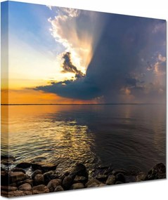 Vászonkép 60x60 Kő tengerpart Tenger