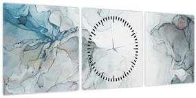 Kép - Kék márvány (órával) (90x30 cm)