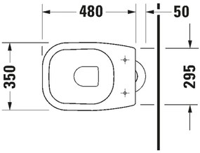 Duravit 21100100002 - D-CODE álló WC, kerámia, fényes fehér