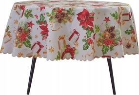 Abrosz Foltálló Kör Fehér 140 CM Csillag Karácsony Kerek