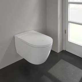 Villeroy & Boch V0E100R1 - Falra szerelhető bidé SoftClose ülőkével VICLEAN alpesi fehér + távirányító