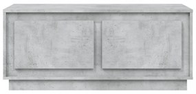 betonszürke szerelt fa dohányzóasztal 102x50x44 cm
