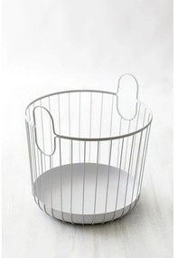 Inu fehér fém tárolókosár, ø 40,6 cm - Zone