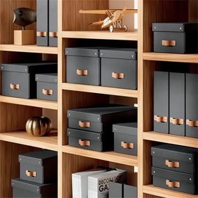 Tárolódoboz, M méret, LEITZ Puro, fekete (E61490095)