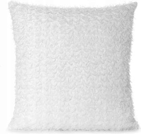 Dekoratív párnahuzat Tiffany 45x45 Eva Minge fehér chiffon mohair cérnával