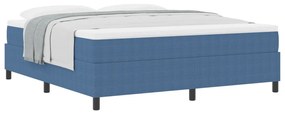 Box Spring Ágy matraccal Kék Super King Velúr Szövet