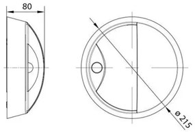 LED Kültéri fali lámpa érzékelővel LED/14W/230V IP54