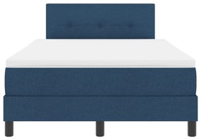 Boxspring ágy matraccal Tengerészkék 120x200 cm Szövet