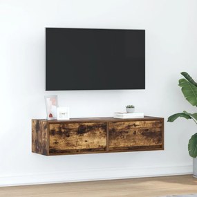 Televíziós szekrény Füstölt tölgy 100x31x25,5 cm Mérnöki fa