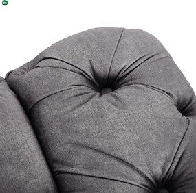 Sofa SORRENTO 2S Dwuosobowa Szara Welurowa