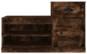füstös tölgy színű szerelt fa cipősszekrény 100x42x60 cm