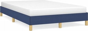 vidaXL ágykeret matrac nélkül kék 120x200 cm szövet 120x200 cm