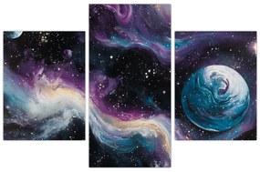 Kép - Festett univerzum (90x60 cm)
