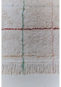 Krémszínű mosható kézi szövésű pamut szőnyeg 90x130 cm Color Lines – Lorena Canals
