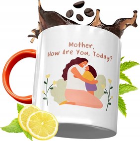 Narancssárga Bögre Anyák Napjára Ajándék fényképes nyomattal