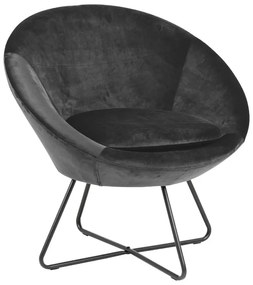 Center szürke bársony fotel - Actona