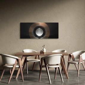 Kép - absztrakció, hold a víz felett (120x50 cm)