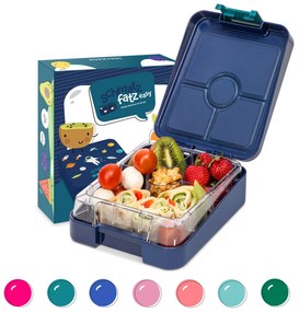 Schmatzfatz, easy snack box, Klarstein, 4 rekesz, 18 x 15 x 5 cm (Sz x M x M)