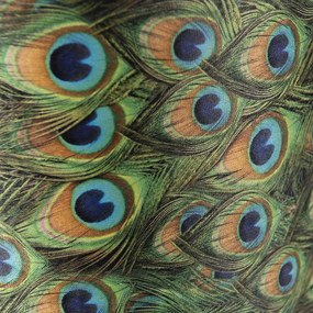 Bársony lámpabúra páva mintával 40/40/40 arany belsővel