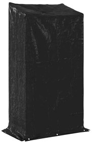Tűzifa állvány esővédővel 100x60x200 cm horganyzott acél