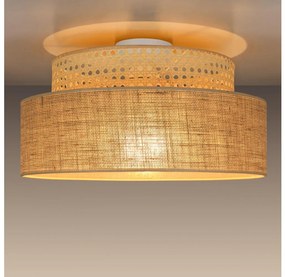 Mennyezeti lámpa BOHO 1xE27/60W/230V átm. 40 cm rattan