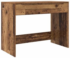 vidaXL Asztal fiókkal tárolóval Öreg fa 100 x 50 x 78 cm Faanyag