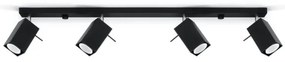 Spotlámpa MERIDA 4xGU10/40W/230V fekete