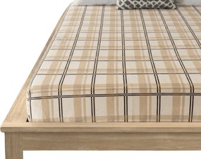 Mikroplüss lepedő PLAID 200x200 cm krémszínű