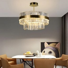 LED állítható fényerejű rúd csillár LED/80W/230V 3000-6500K arany + DO