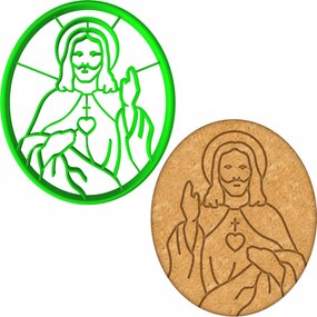 Húsvéti Forma Mézeskalács lyukasztó Húsvéti Jézus 8cm