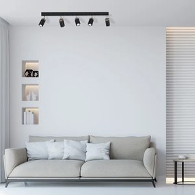 Spotlámpa SOLO 5xGU10/MR11/40W/230V fekete