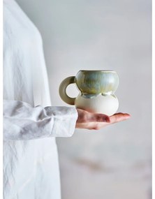 Kék-krémszínű kőedény bögre szett 4 db-os 400 ml Luna – Bloomingville