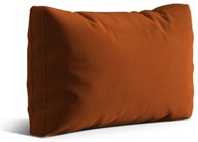 Terrakotta színű bársony párna kanapéra Kemi – Cosmopolitan Design