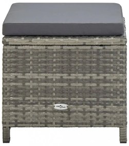 13 részes bézs polyrattan kültéri étkezőszett párnákkal