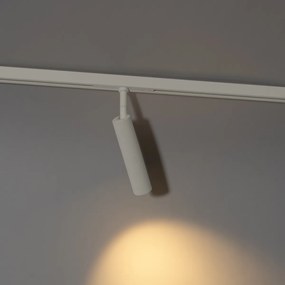 Modern fehér spotlámpa 1 fázisú sínrendszerhez - Slimline Uzzy