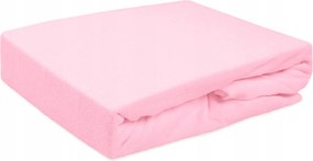 Gumis frottír lepedő 80x160 Darymex világos rózsaszín