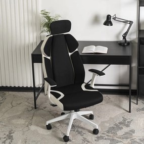 Irodai Forgószék Fekete/Fehér Színben. DUNCAN