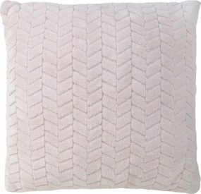 Puha, dombornyomott párnahuzat bézs 40x40 cm