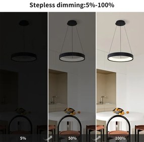 Brilagi - Dimmelhető LED csillár kábellel FALCON MODERN LED/30W/230V 40 cm fekete + távirányító