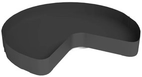 Konyhai fémrács, sarokszekrénybe, 3/4 kör kosár, 700mm átmérő, 350mm ajtókhoz, Sige PRO LINE 363