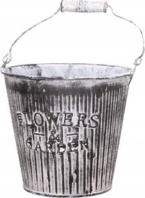 Fém vödörvédő csiszolt csíkos 13cm