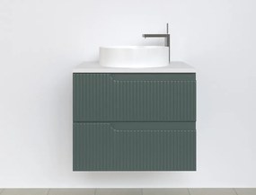 Piramida EURIDIKA fali fürdőszobabútor - mosdópult mosdó nélkül -2 fiókos - PINO ZÖLD - 65 x 48 x 53 cm