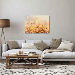 Kép - levelek az ősz színében, olajfestmény (üvegen) (70x50 cm)