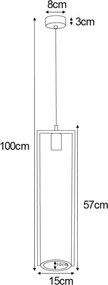 KAJA K-4037 ESTERA Fekete Színű Függeszték 1xE27 15W IP20