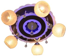 ARONA 5xE27/15W/230V+LED fekete spotlámpa