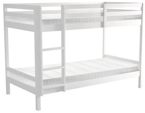 Gyerek emeletes ágy 90 cm Invocato (fehér) (ágyráccsal). 1116361
