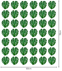 PIPPER. Textil falmatrica "Monstera levelek 3"