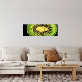 Kép - kivi részlete a vízben (órával) (90x30 cm)